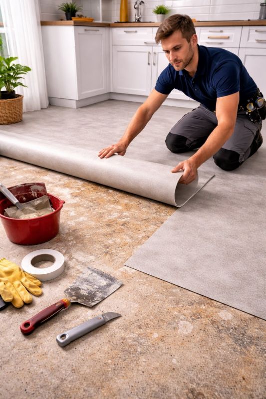 Linoleum Floor Installation in Kannapolis, NC