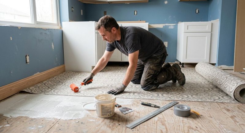 Sheet Linoleum Installation in Rock Hill, SC