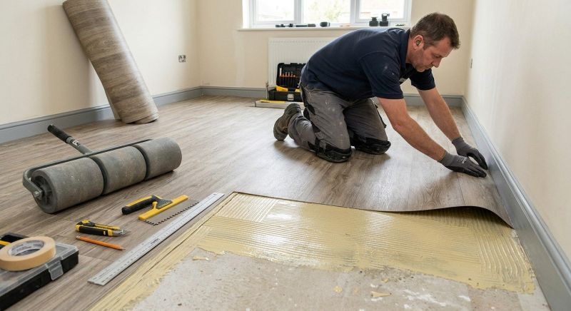 Sheet Linoleum Installation in Waxhaw, NC